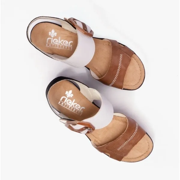 Rieker 68176-64 Womens Sandals Beige Multi sold by Shuperb product image thumbnail 4