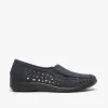 Boulevard MARSHA Womens Cut-Out Slip-On Shoes Navy Blue sold by Shuperb