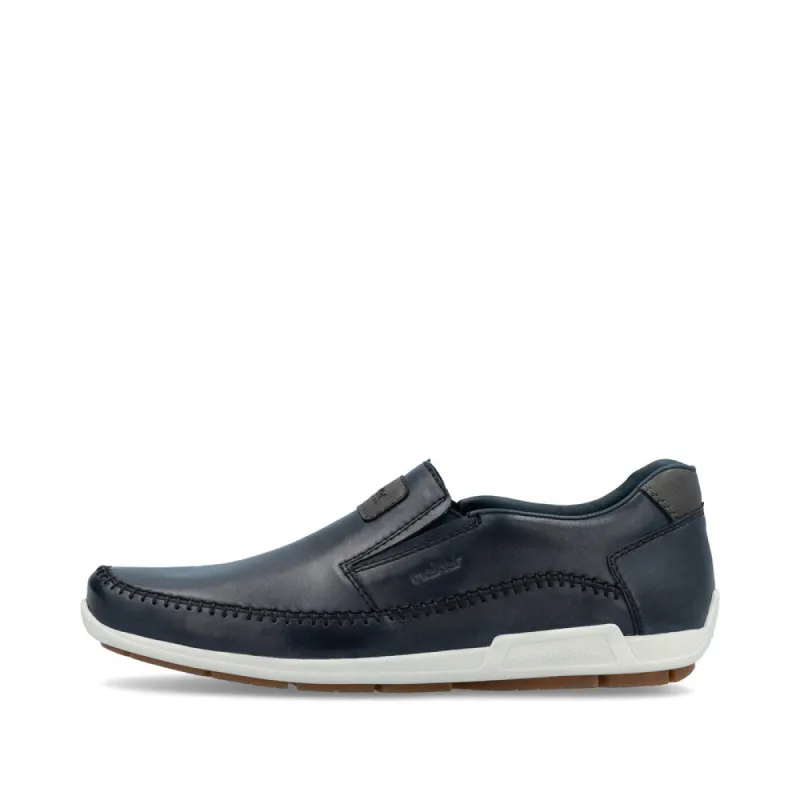 Rieker 09053-14 Mens Shoes Blue sold by Shuperb