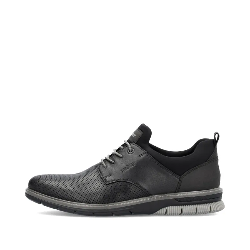 Rieker 14450-00 Mens Shoes Black sold by Shuperb