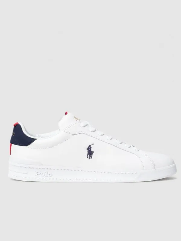 Polo Ralph Lauren HRT CT II Mens Trainers White/Navy/Red sold by Shuperb