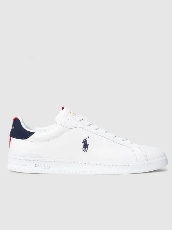 Polo Ralph Lauren HRT CT II Mens Trainers White/Navy/Red sold by Shuperb