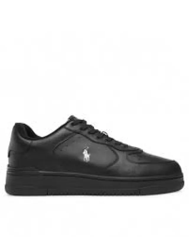 Polo Ralph Lauren MASTERS Mens Trainers Black/Black/White sold by Shuperb