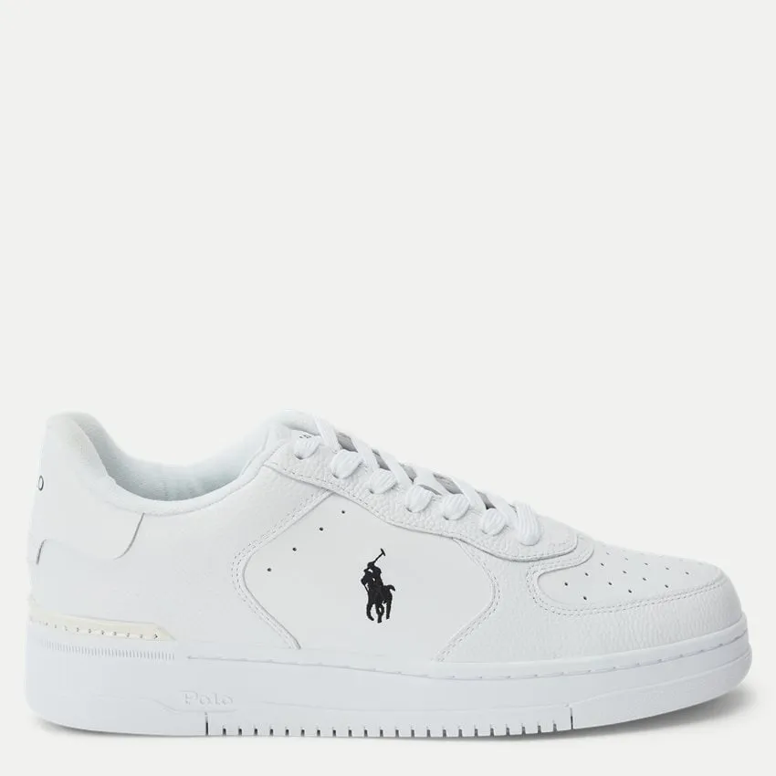 Polo Ralph Lauren MASTERS Mens Trainers White/White/Black sold by Shuperb