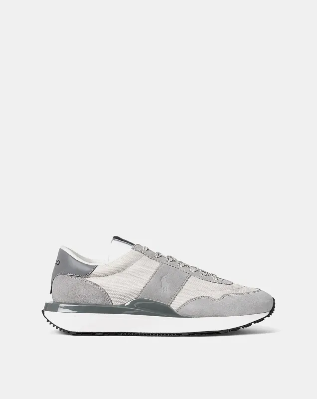 Polo Ralph Lauren MASTERS CRT Mens Trainers Tonal Channel Grey sold by Shuperb