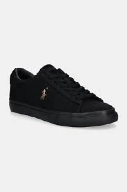 Polo Ralph Lauren SAYER Mens Trainers Black/Black sold by Shuperb