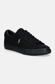 Polo Ralph Lauren SAYER Mens Trainers Black/Black sold by Shuperb