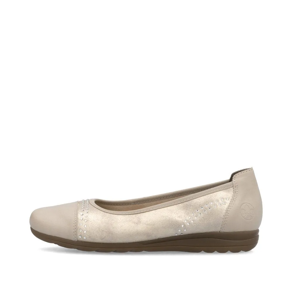 Rieker L9353-62 Womens Shoes Beige sold by Shuperb