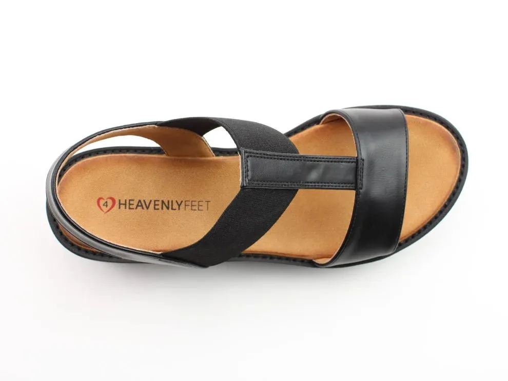 Heavenly Feet RITZ Womens Sandals Black sold by Shuperb product image thumbnail 4