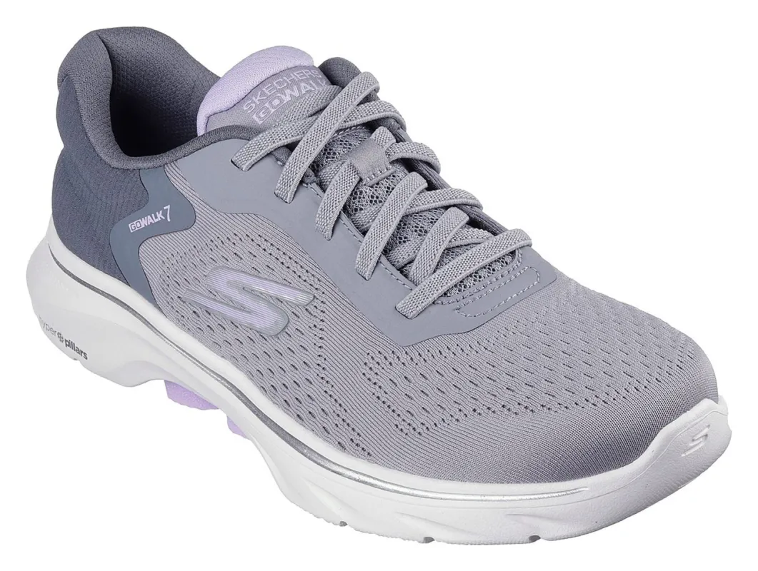 Skechers 150263/GYLV SUMMITS-NEW DAILY Womens Trainers Grey/Lavender sold by Shuperb