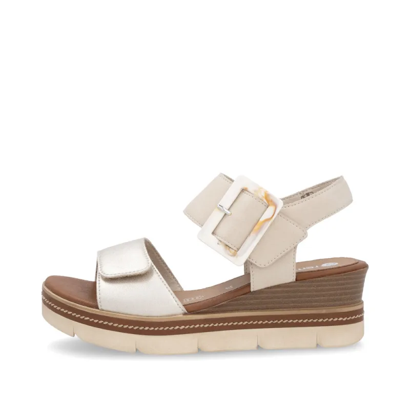 Remonte D2L53-60 Womens Sandals Beige made by Remonte