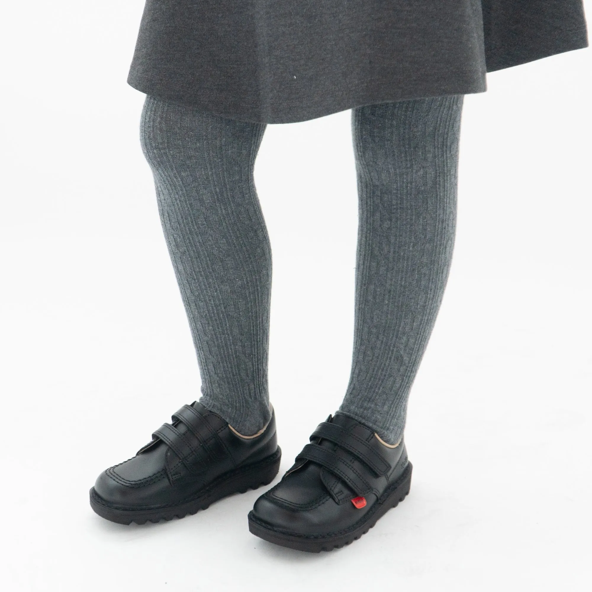 KICK LO Kids Leather Velcro Shoes Black sold by Shuperb product image thumbnail 2