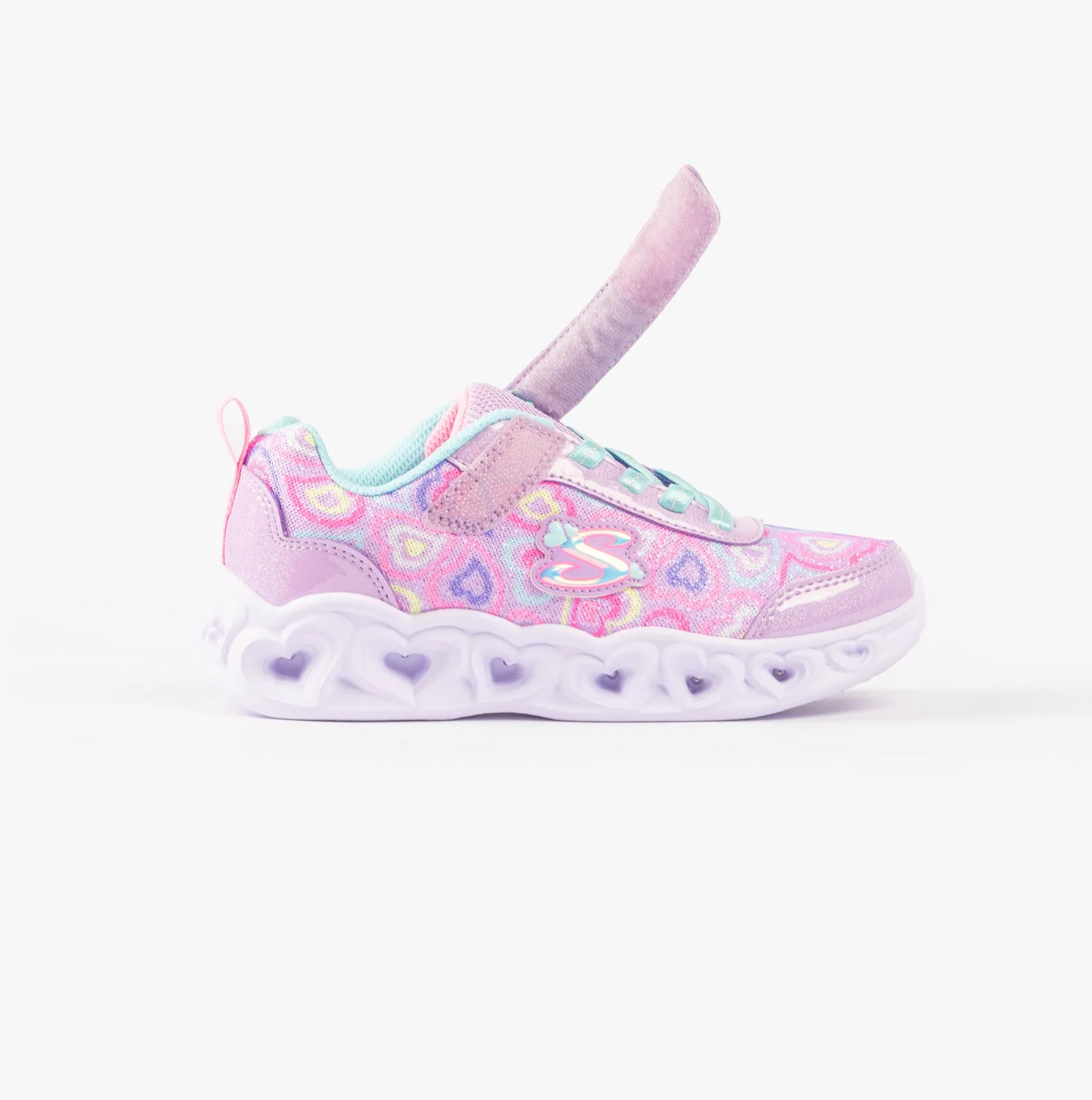 Skechers 303257L/LVMT HEART LIGHTS - BOOGIE LOVE Girls Trainers Lavender Multi sold by Shuperb product image thumbnail 2