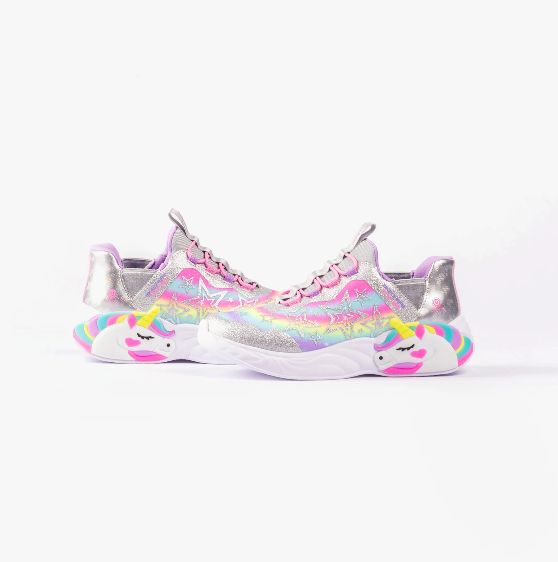 Skechers 302296L/SMLT UNICORN DREAMS - STARRY LITE Girls Trainers Silver Multi sold by Shuperb product image thumbnail 2
