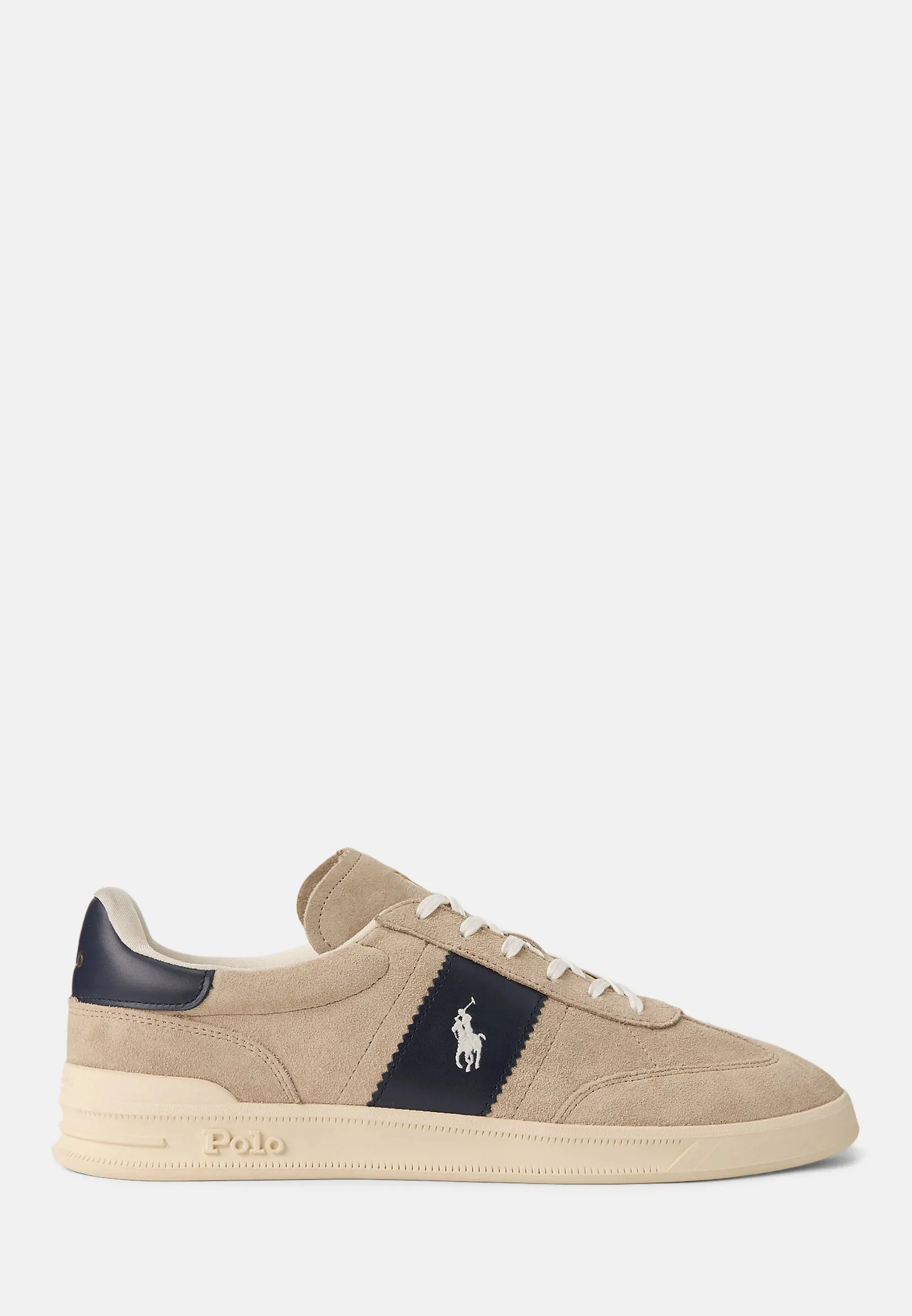 Polo Ralph Lauren HERITAGE AERA Mens Trainers Milkshake White sold by Shuperb