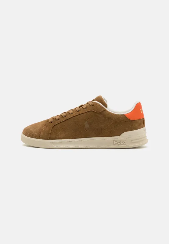 Polo Ralph Lauren HERITAGE COURT II Mens Trainers Tan/Ecru sold by Shuperb