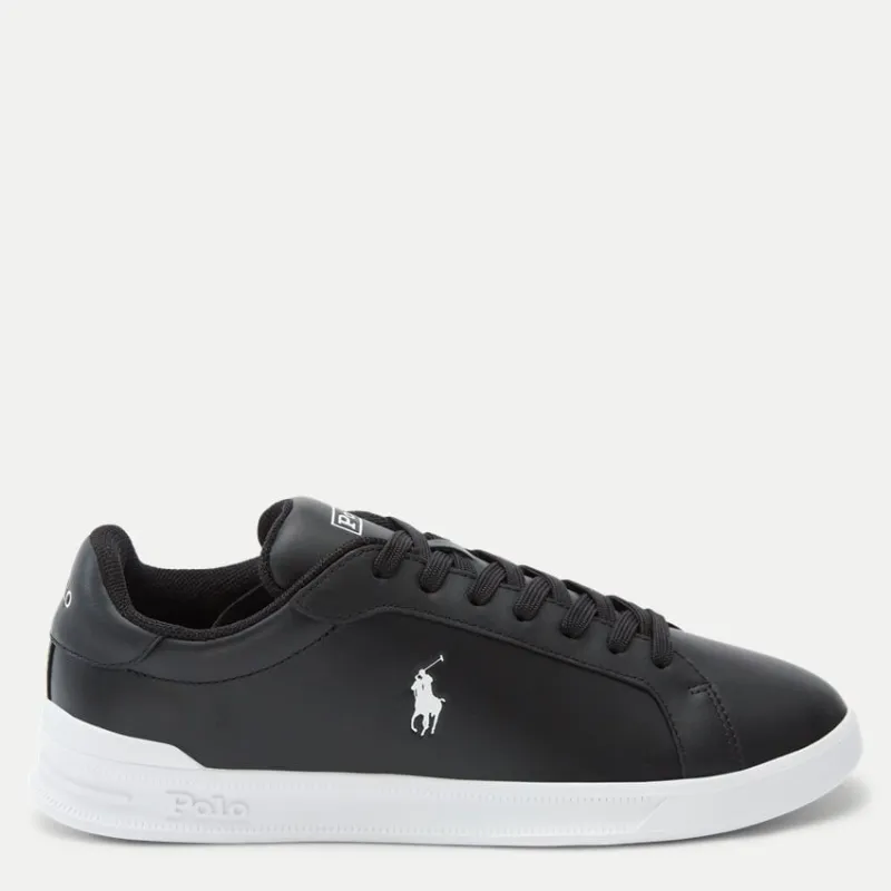 Polo Ralph Lauren HRT CT II Mens Trainers Black/White sold by Shuperb