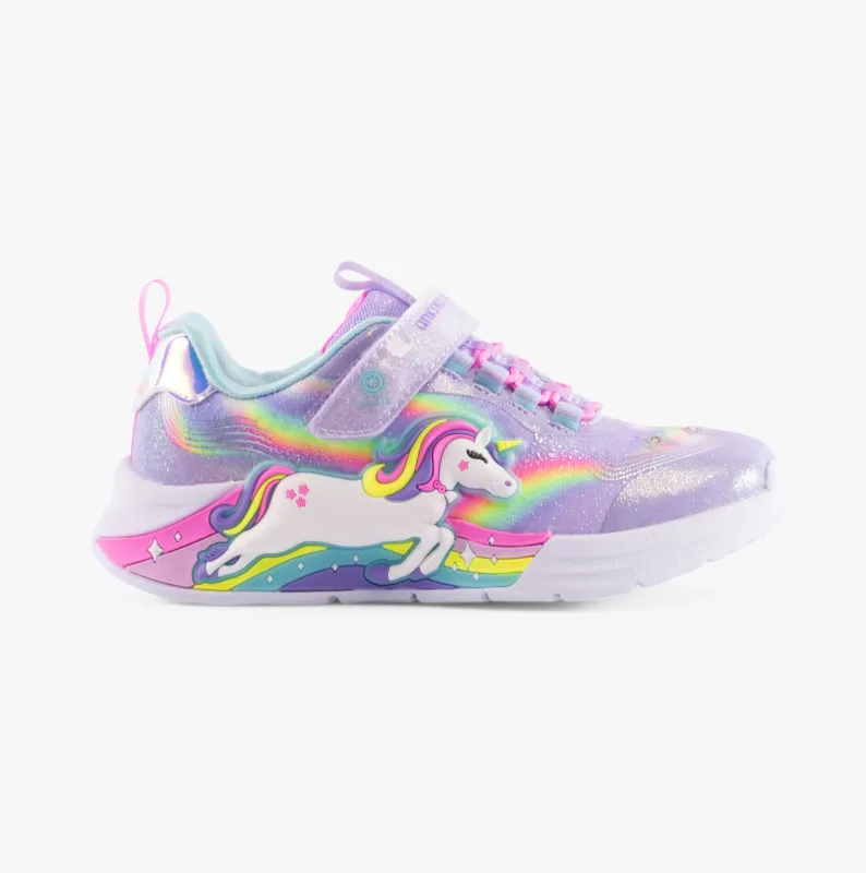 Skechers 302298-L/N-Skechers UNICORN CHASER Girls Trainers Lavender/Multi sold by Shuperb