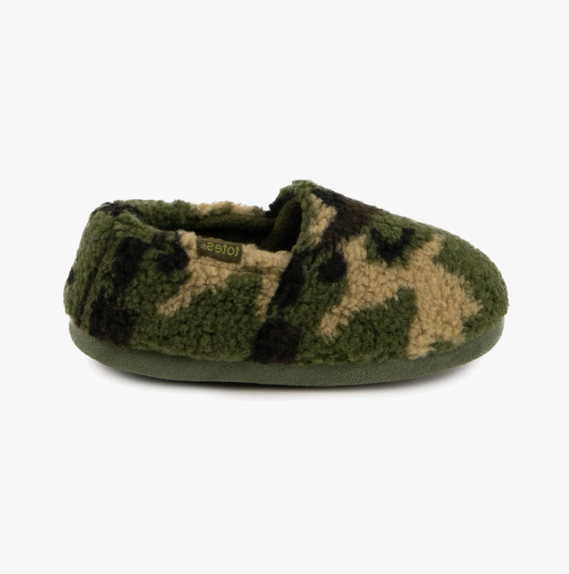 Totes Toasties SHORT Full Back Slippers Unisex Kids Green sold by Shuperb