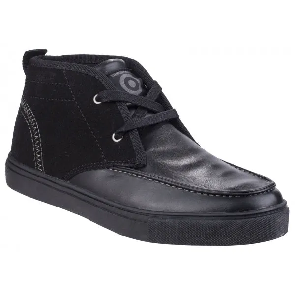 Lambretta CHUKKA Boys Ankle Boots Black sold by Shuperb