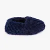 Totes Isotoner NAVY FLEECE Boys Back Slippers Navy sold by Shuperb