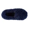 Totes Isotoner NAVY FLEECE Boys Back Slippers Navy sold by Shuperb