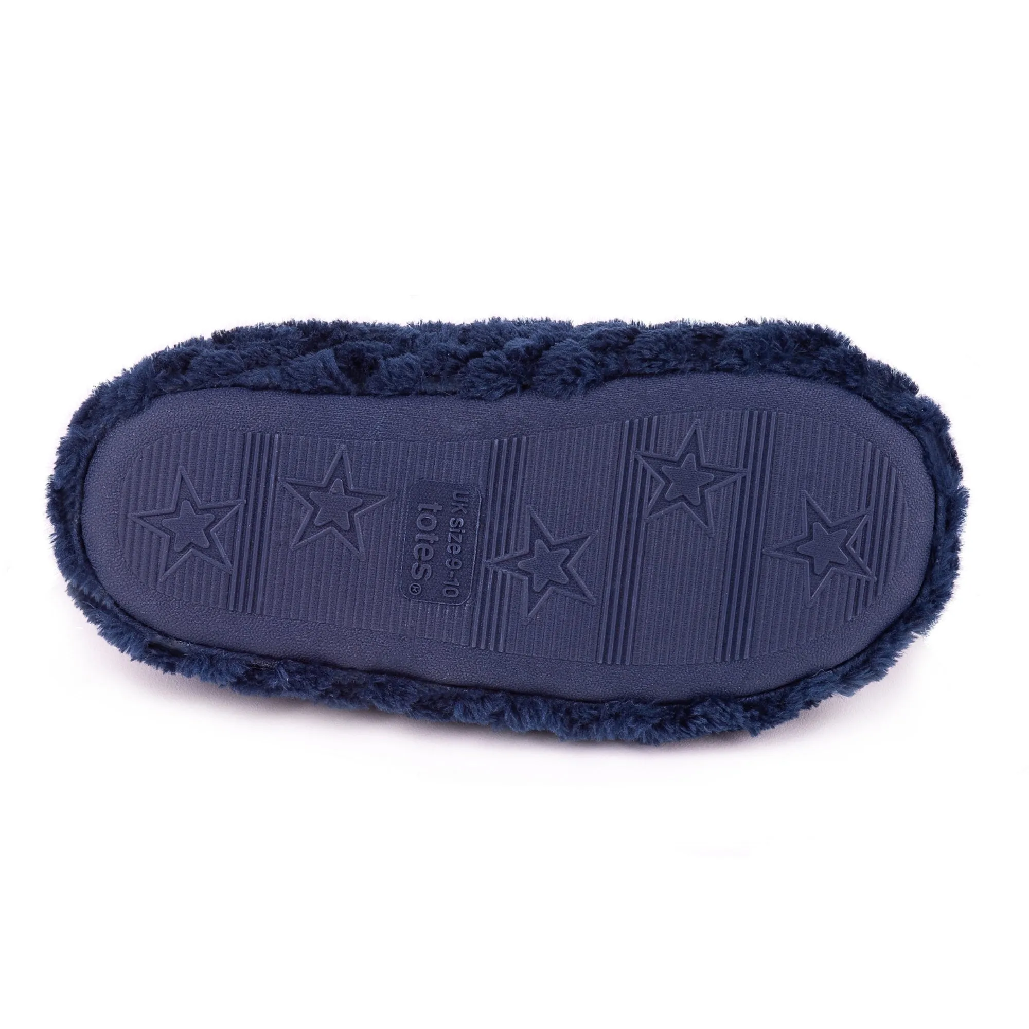 Totes Isotoner NAVY FLEECE Boys Slippers Navy sold by Shuperb product image thumbnail 5
