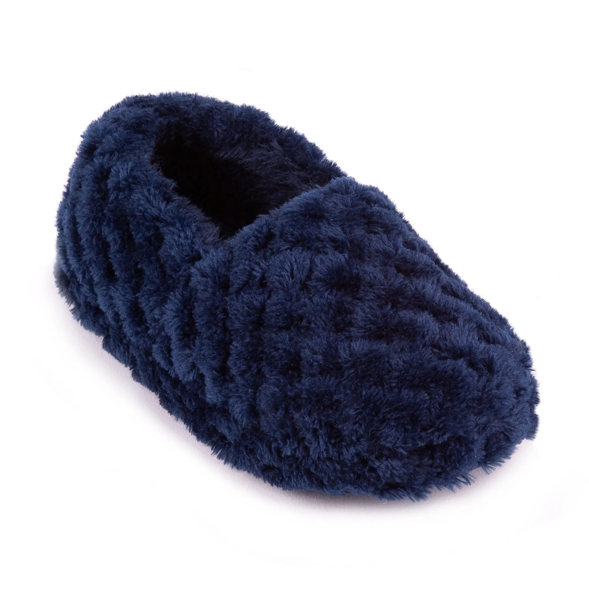 Totes Isotoner NAVY FLEECE Boys Slippers Navy sold by Shuperb product image thumbnail 3