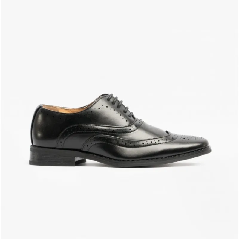 Goor GEORGE JNR Boys Oxford Brogues Black sold by Shuperb