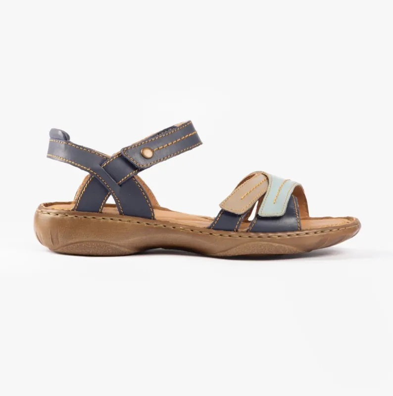 Josef Seibel DEBRA 62 Womens Sandals Indigo-Multi sold by Shuperb