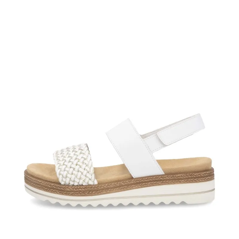 Remonte D0Q56-80 Womens Sandals White Combination sold by Shuperb