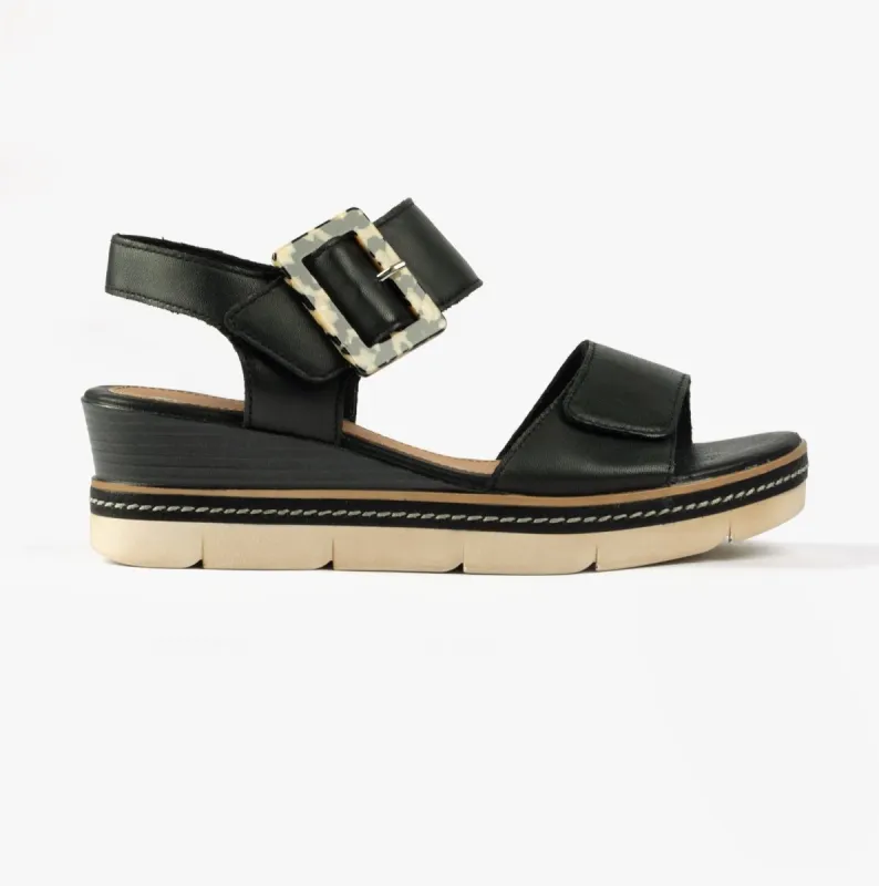 Remonte D2L53-00 Womens Sandals Black sold by Shuperb