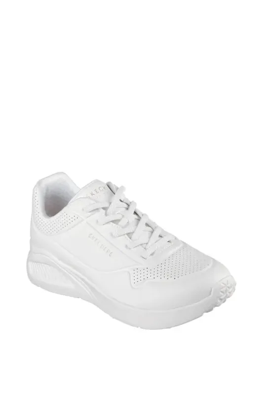Skechers UNO LITE - LITE WORK Womens Trainers White sold by Shuperb