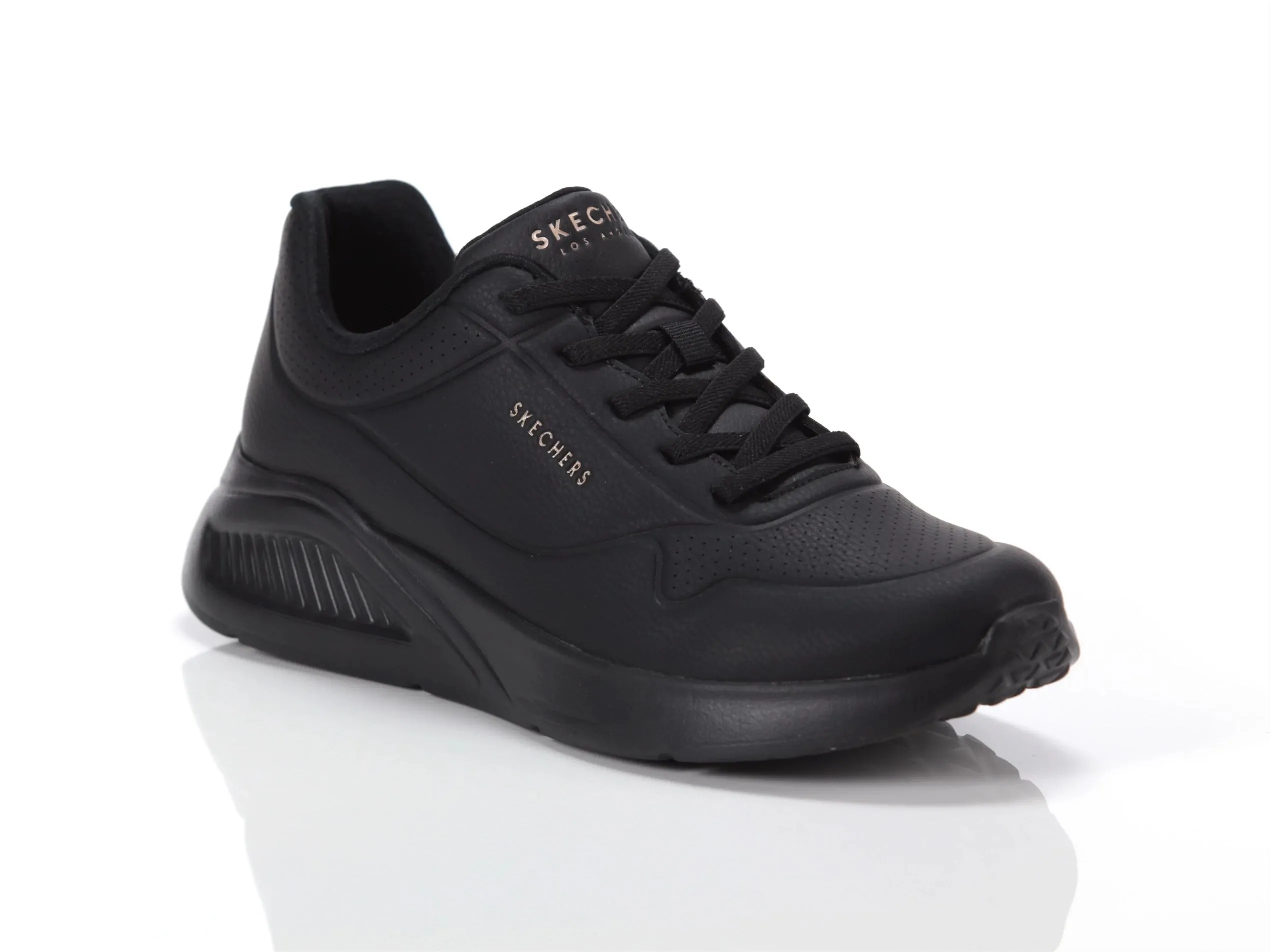 Skechers UNO LITE - LITE WORK Womens Trainers Black sold by Shuperb
