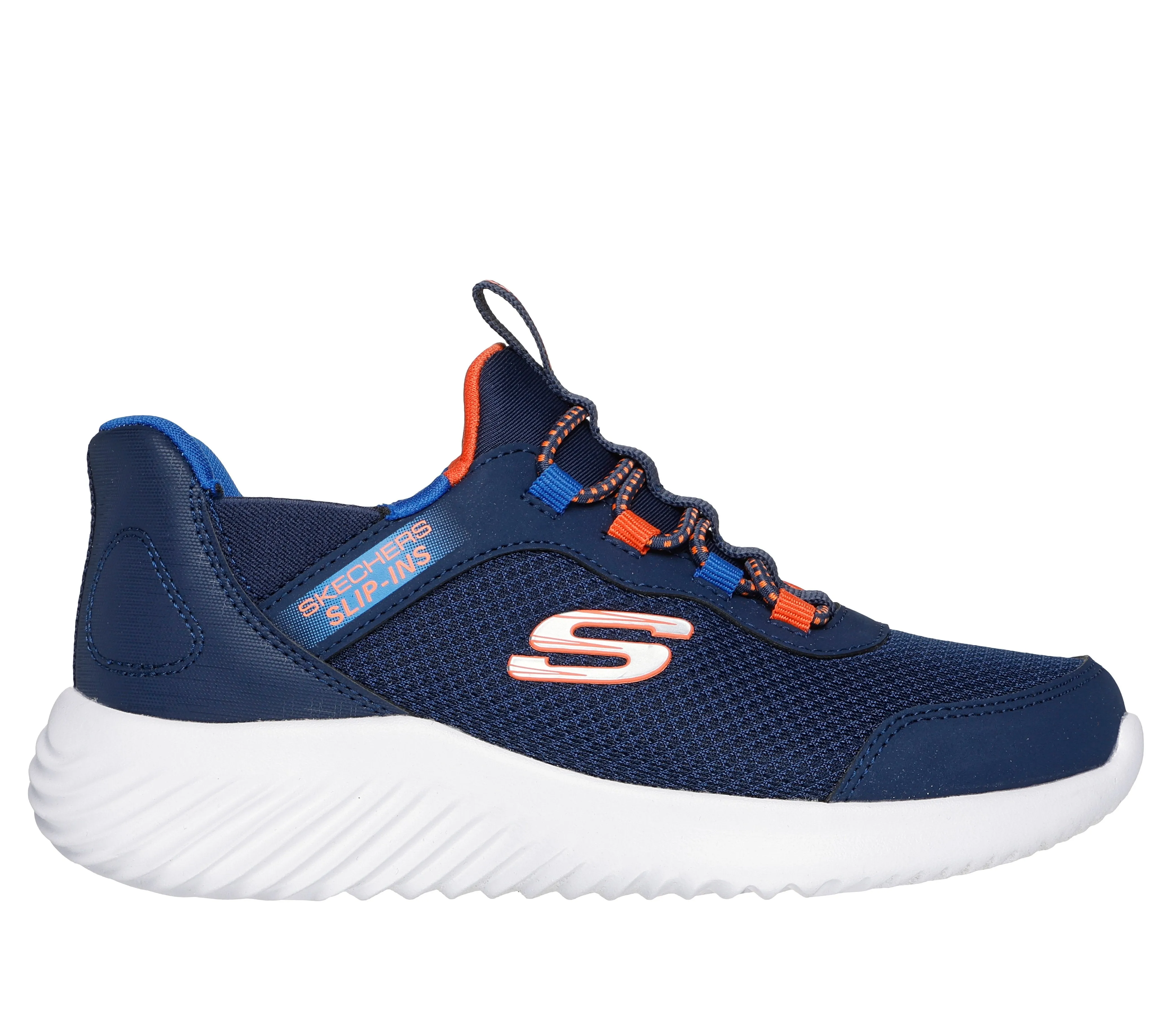 Skechers BOUNDER - BRISK-BURST Boys Trainers Navy sold by Shuperb