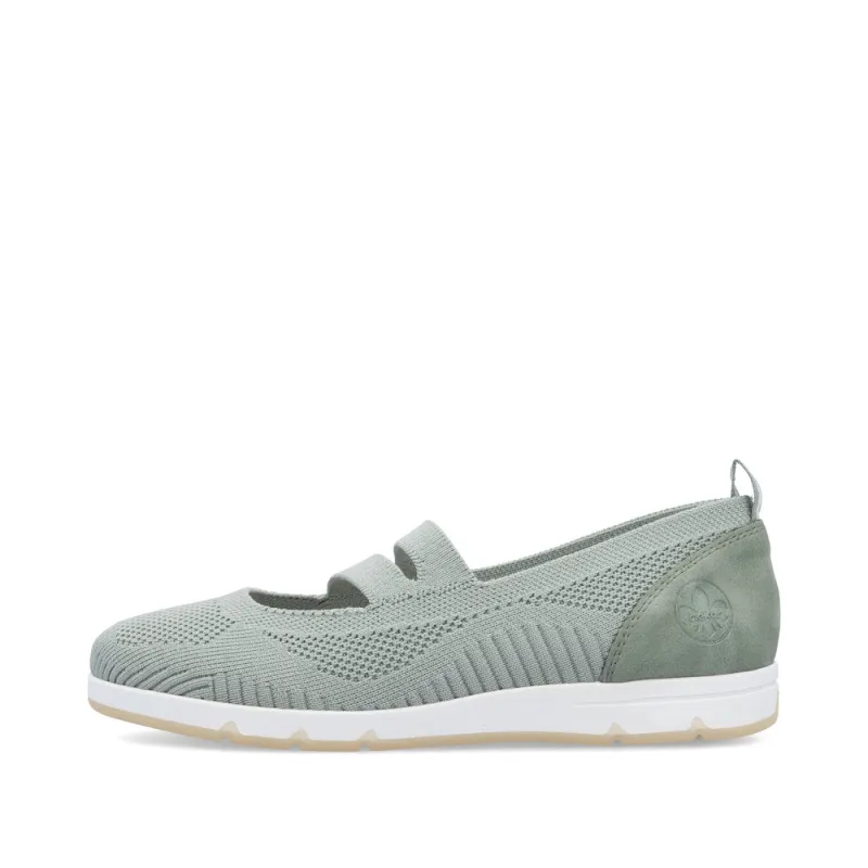 Rieker L3053-52 Womens Shoes Green sold by Shuperb