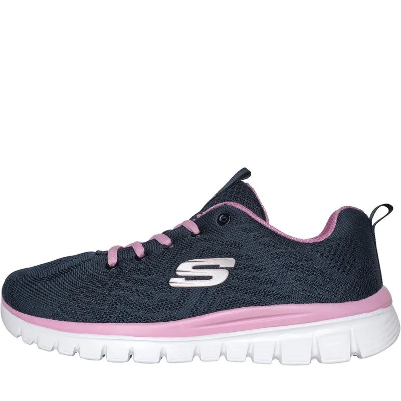 Skechers 118312/NVY BOB SQUAD CHAOS - SOLID STEP Mens Trainers Navy/Grey/Pink sold by Shuperb