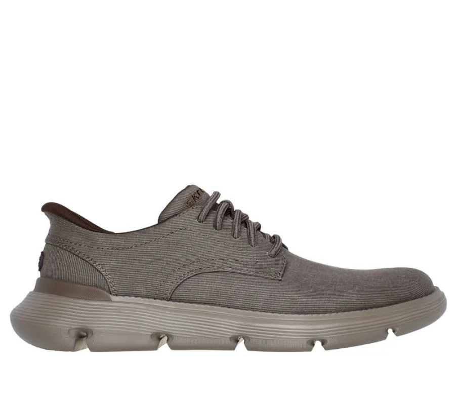 Skechers 205352/DKTP GARZA - CLIVE Mens Shoes Dark Taupe sold by Shuperb