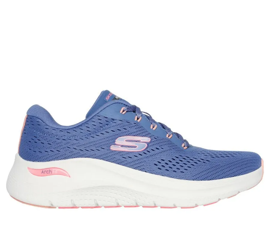 Skechers 150051/BLPK ARCH FIT 2.0 - BIG LEAGUE Womens Trainers Blue/Pink sold by Shuperb