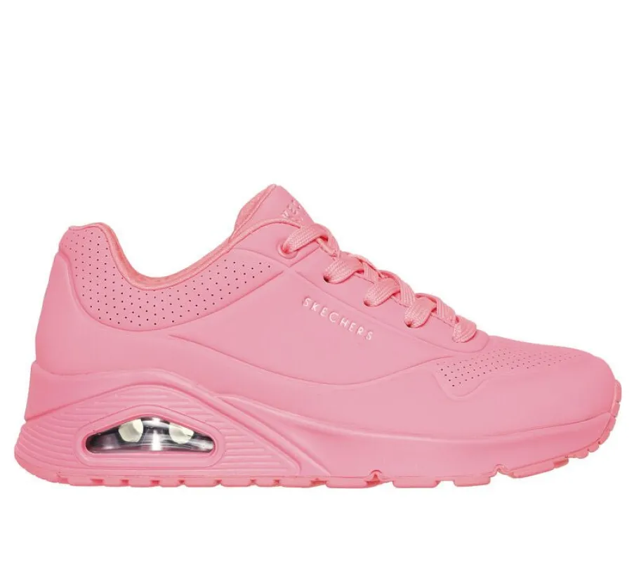 Skechers 73690/CRL UNO - STAND ON AIR Womens Trainers Coral sold by Shuperb