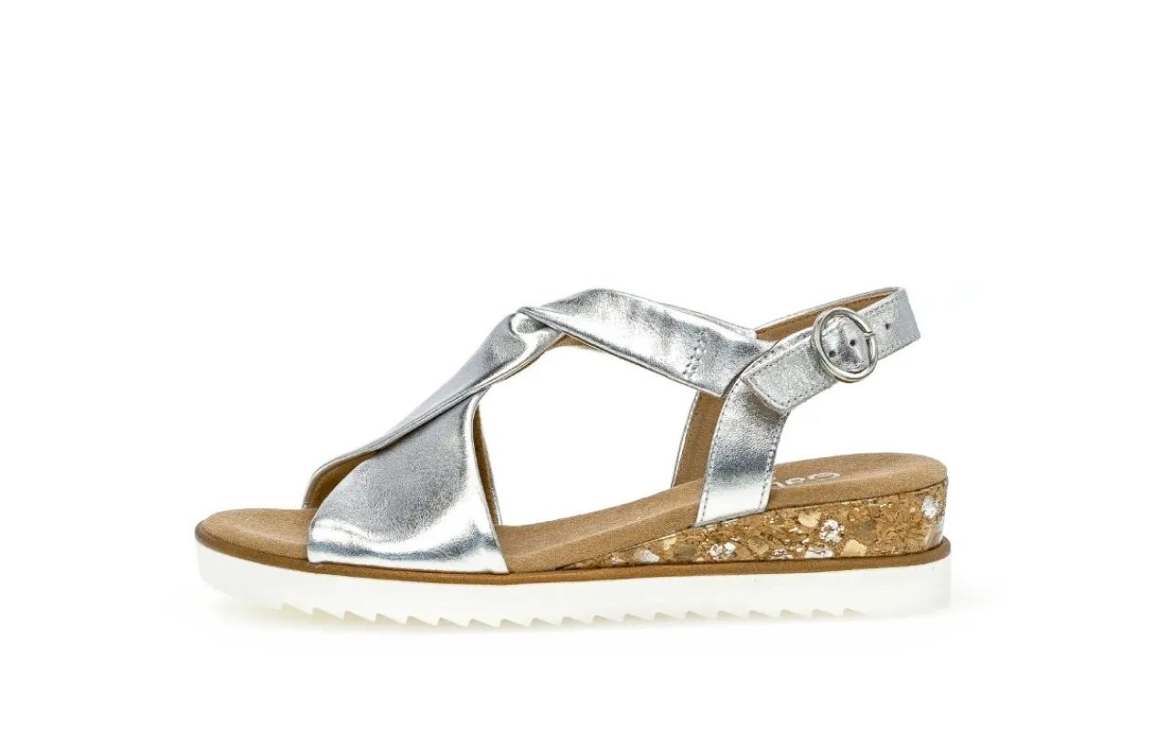 Gabor RICH Womens Sandals Silver sold by Shuperb