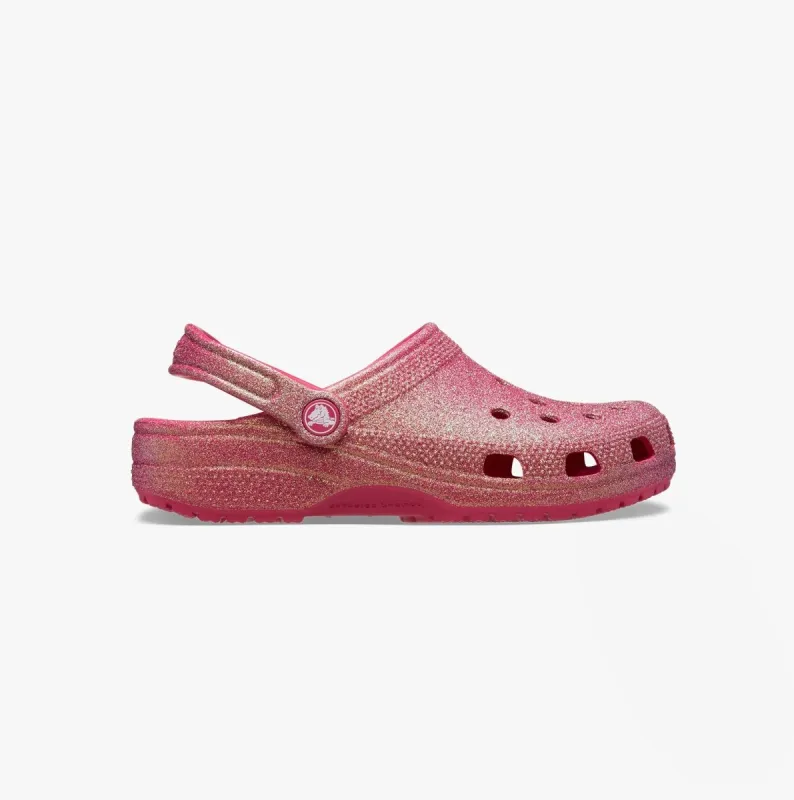 Crocs 211005-6ZQ CLASSIC IRIDESCENT GLITTER Womens Clogs Dragon Fruit sold by Shuperb