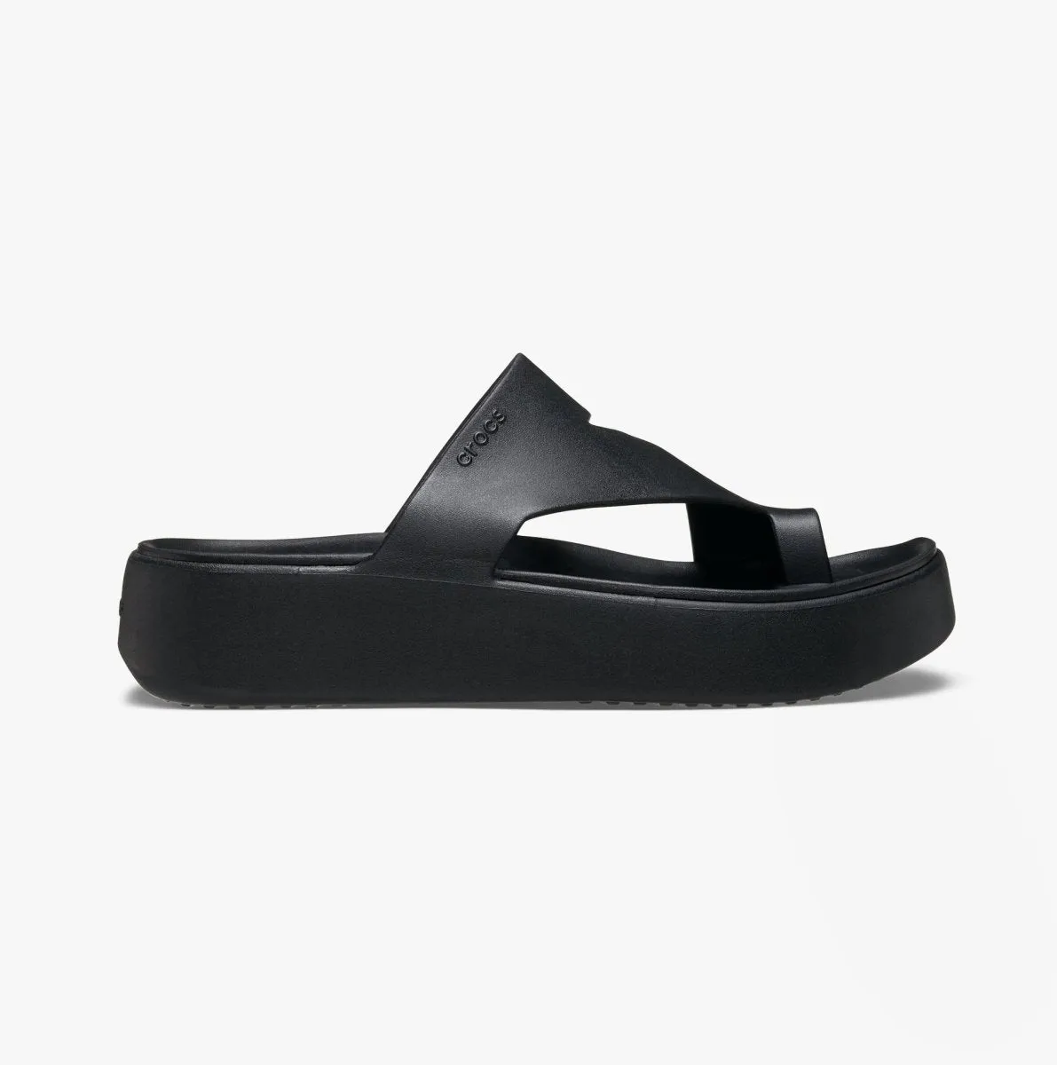 Crocs 210834-001 GETAWAY PLATFORM TOE LOOP Womens Sandals Black sold by Shuperb product image thumbnail 3