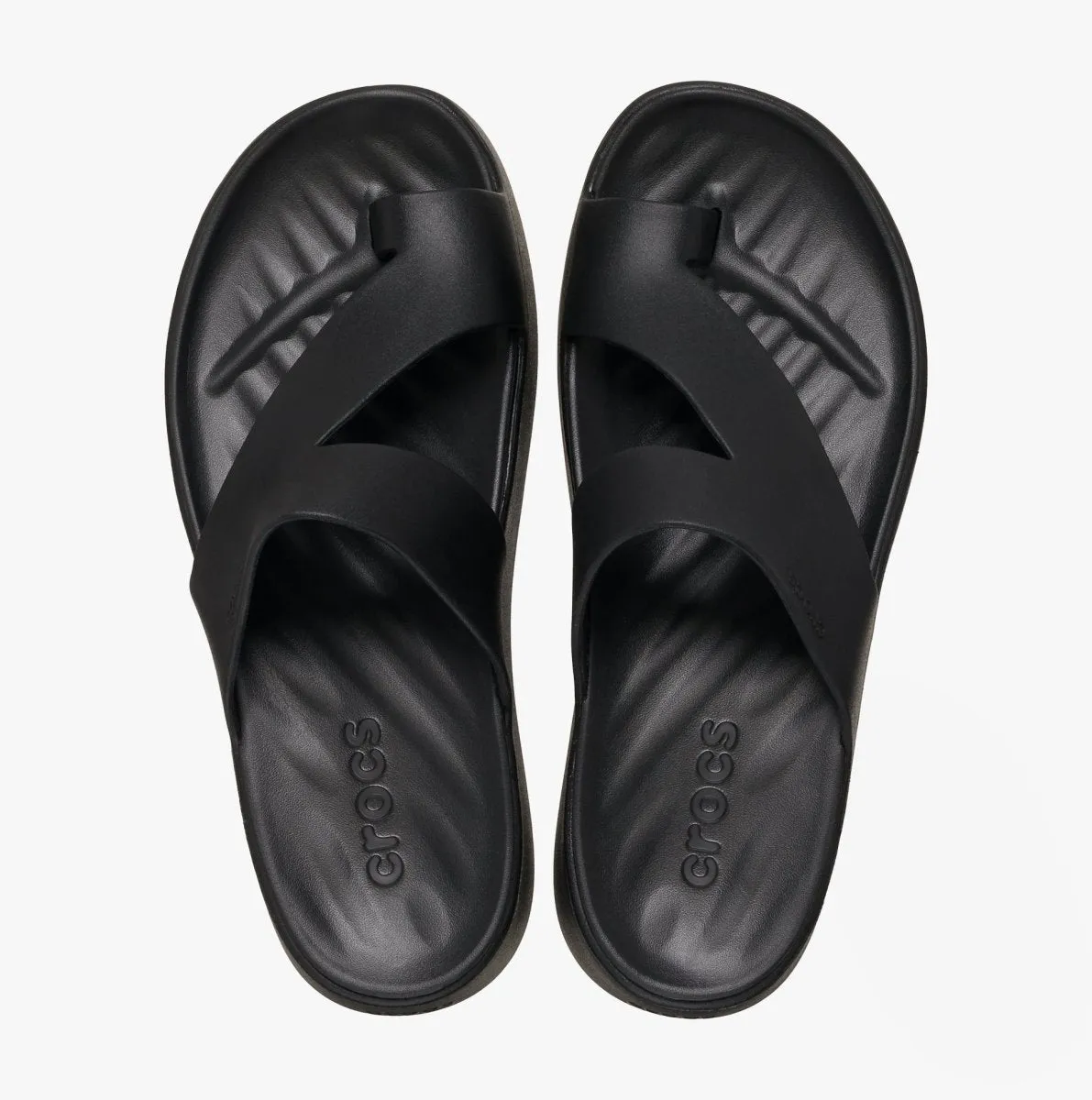 Crocs 210834-001 GETAWAY PLATFORM TOE LOOP Womens Sandals Black sold by Shuperb product image thumbnail 2