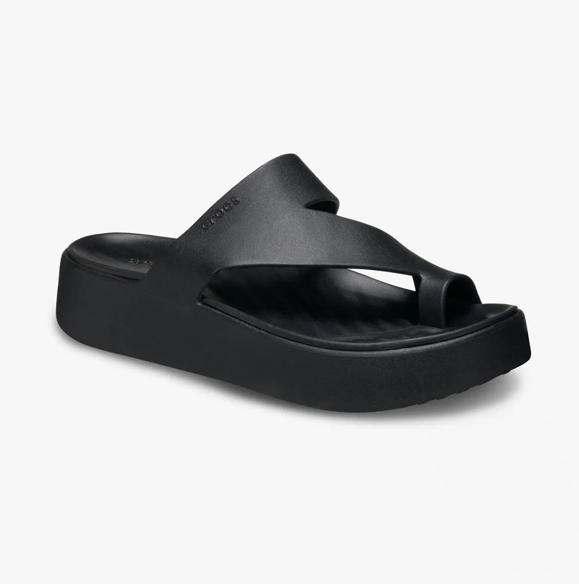Crocs 210834-001 GETAWAY PLATFORM TOE LOOP Womens Sandals Black sold by Shuperb product image thumbnail 5