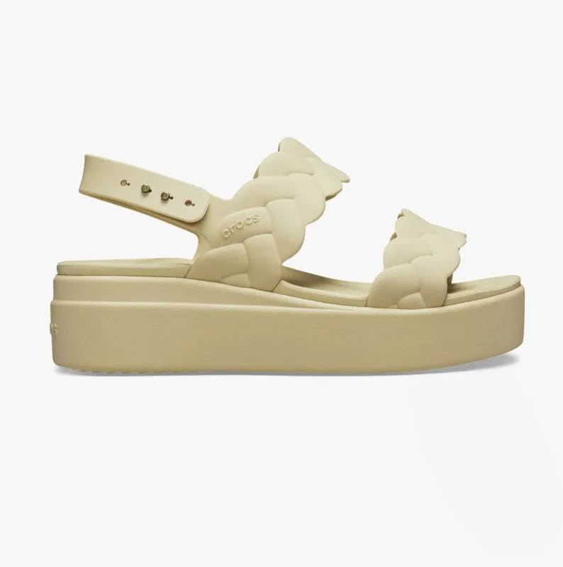Crocs 209977-212 BROOKLYN WOVEN Womens Sandals Chai sold by Shuperb