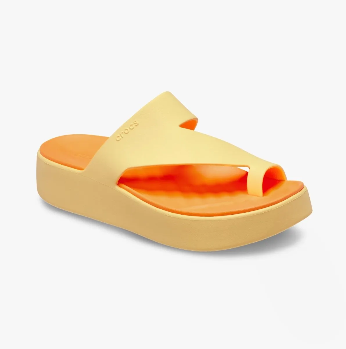 Crocs 210834-78Z GETAWAY PLATFORM TOE LOOP Womens Sandals Golden Hour sold by Shuperb product image thumbnail 4