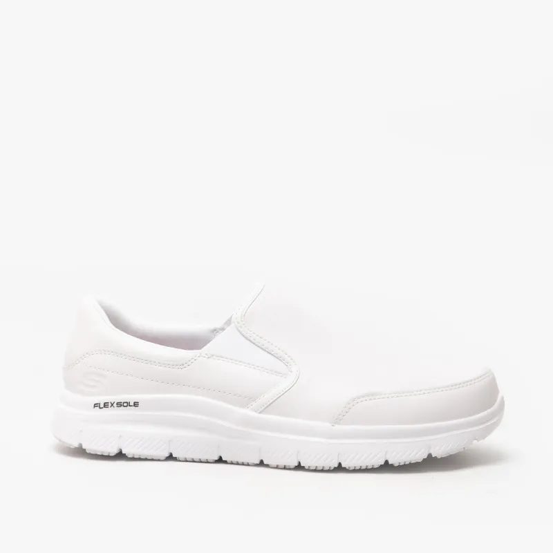 Skechers Work 77071EC FLEX ADVANTAGE- BRONWOOD SR Mens Occupational Shoes White sold by Shuperb