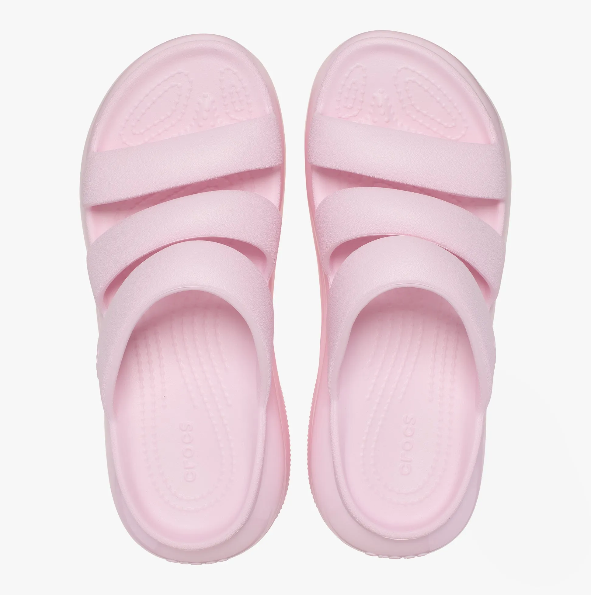 Crocs 209842-6ZW MEGA CRUSH TRIPLE STRAP Womens Sliders Pink Milk sold by Shuperb product image thumbnail 4