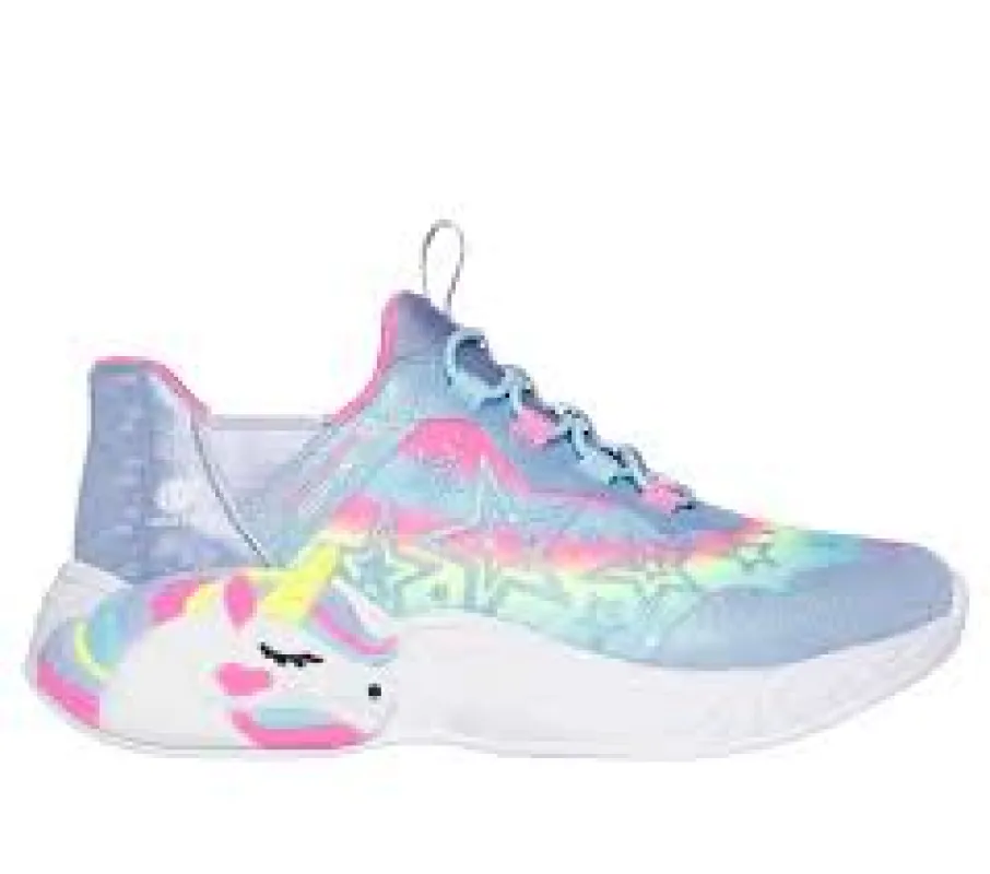 Skechers 302296L/LVMT UNICORN DREAMS - STARRY LITE Girls Trainers Lavender Multi sold by Shuperb